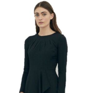 Talulah Structured Elegance Asymmetrical Black Mini Dress in XS, S